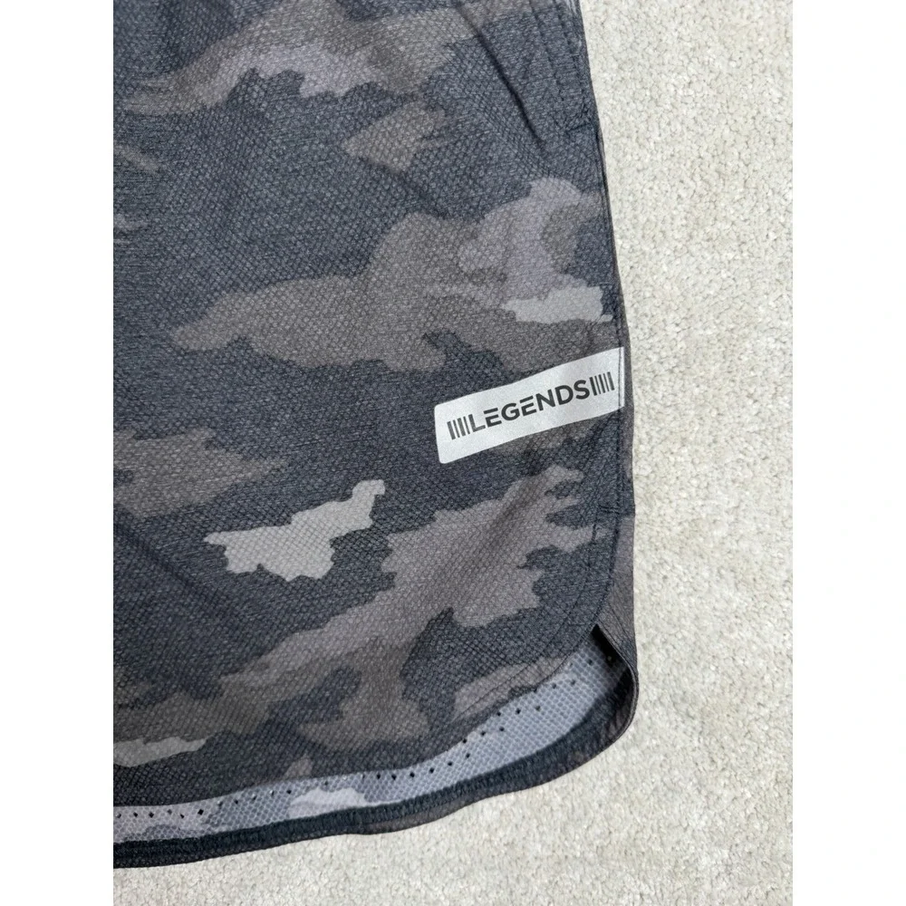 Legends Shorts Mens Large Camo Luka Lined Performance Stretch Gym Workout Active